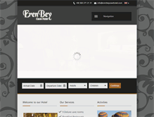 Tablet Screenshot of erenbeycavehotel.com